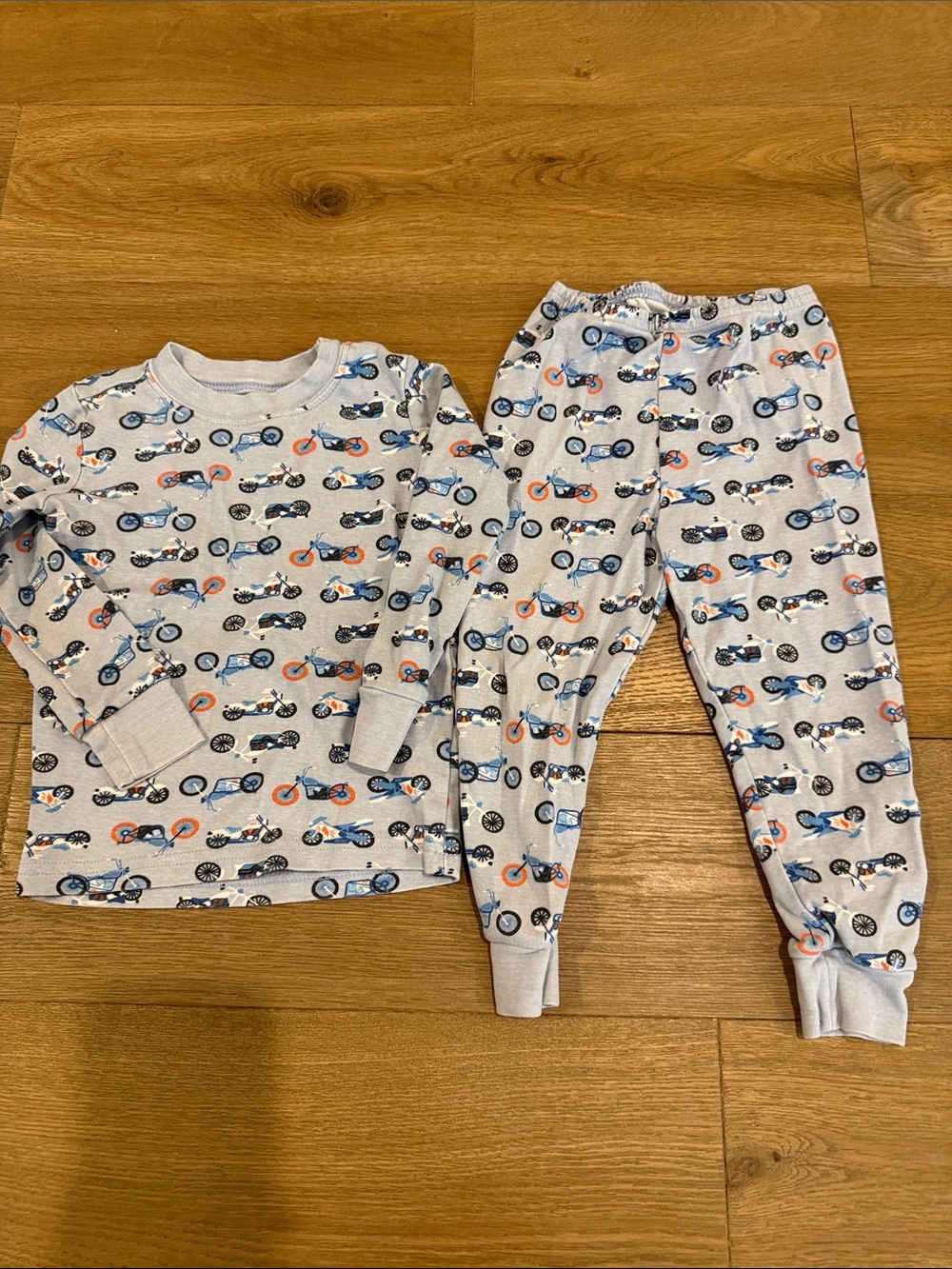 Janie and Jack Motorcycle Pajamas - 2T